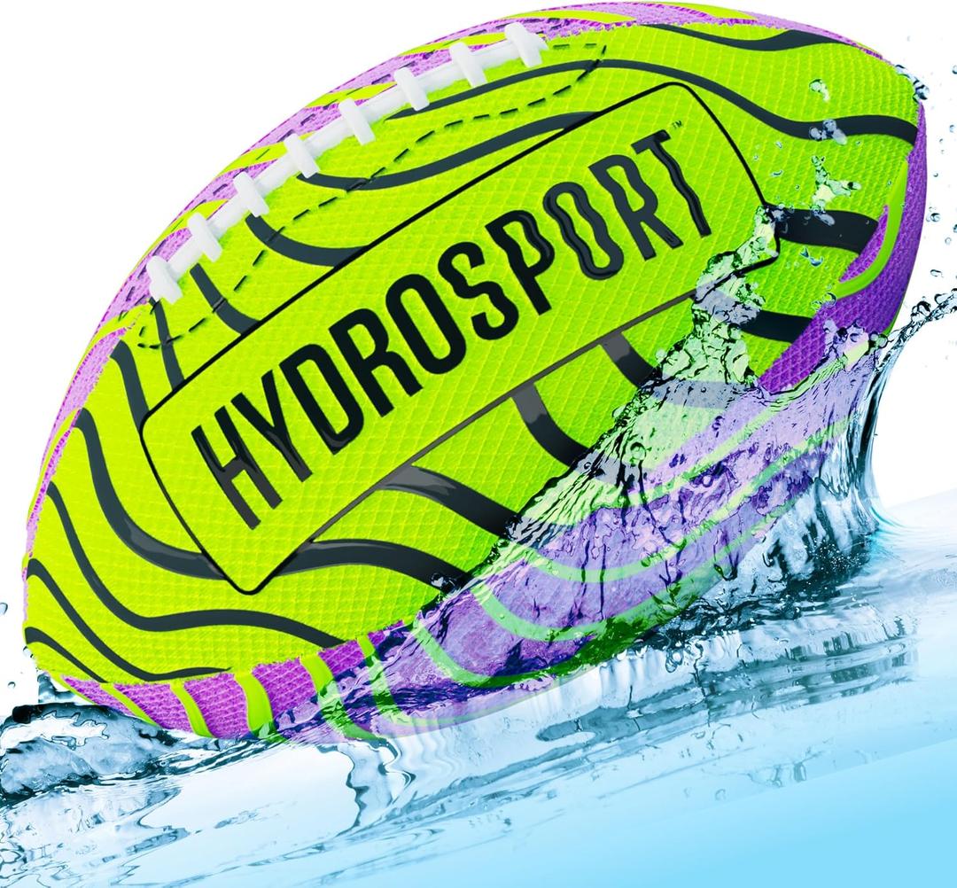 HydroSport Water Football for Pool, Beach, Lake - Waterproof Pool Toys for Kids Ages 8-12 - Teen Boys Gift - Swimming Balls Sports - Family, Teens Boys & Adults Fun - Outdoor Accessories