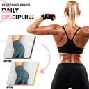 Exercise Bands, 3 Levels Fabric Resistance Bands for Working Out, Workout Bands Resistance for Women & Men, Multi-Colored Fabric Booty Bands for Leg Strength Training, Rehab, Yoga