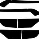 NDRUSH Smoked Light Stickers Kit Overlays Headlight Eyelid Vinyl Tint Film Blackout Tail Light Wrap Cover Compatible with Dodge Durango 2014-2021