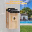 Smart Bird House with 5MP HD Camera, Solar-Powered & Night Vision - IP66 Weatherproof, App-Controlled Bird Watching for Bird Enthusiasts