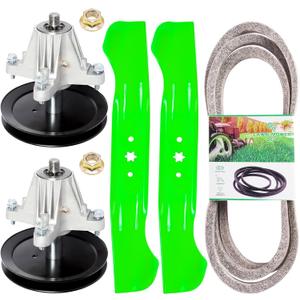 Mower Deck Rebuild Kit for 46 inch MTD CRA ftsman Troy Bilt T1900 T1600 Bro nco 13AL78KT066 Include 2 Spindle 618-06989 918-06989 2 Blade 742-04244 742-04290 1 Be lt 754-04219