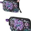 SafeDelux Smell Proof Bag, 6.7"x4.7" Smell Proof Container with Activated Carbon Fiber Liner, Odorless Airtight Travel Organizer & Stylish Gifts for Women (Purple)