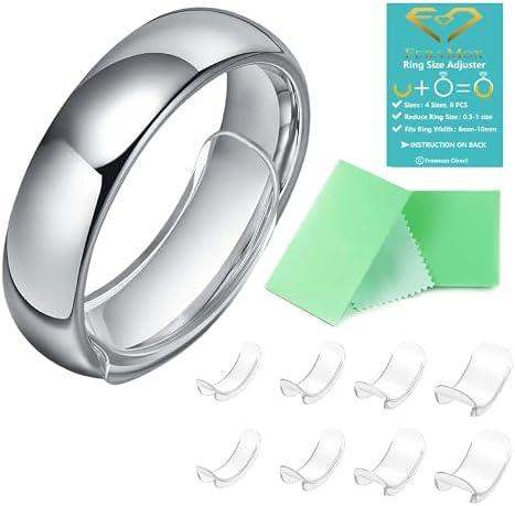 Invisible Ring Size Adjuster for Loose Rings Ring Adjuster Fit Wide Rings with Jewelry Polishing Cloth
