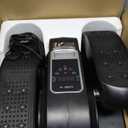 Under Desk Elliptical Machine, Electric Leg Exerciser as Seen on Tv for Seniors, Quiet Portable Seated Pedal Exerciser with Remote Control, 12 Adjustable Speeds, Auto & HR Mode for Home Office