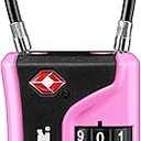 Master Lock 4697D Set Your Own Combination TSA Approved Luggage Lock, Pink