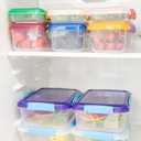 2 x 5oz Small Food Storage Containers with Lids Plastic LeakProof for Snack Puree Salad Dressing Kids Mini Bento Box 4 SETS Dishwasher Safe BPA Free