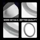 VARGTR Car Steering Wheel Cover,Universal 15 Inch Premium Leather Car Steering Wheel Cover,Best Grip,Perforated Design,Breathable,Non-Slip,Sweat-Absorbent,Warm in Winter and Cool in Summer (Gray)