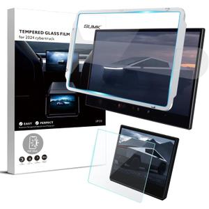 Tempered Glass Screen Protector for Tesla Cybertruck Accessories 2024 2025 18.5 Inches Glossy Touchscreen Protector for Cyber Truck [HD & Highly Sensitivity Touch] -2 packs