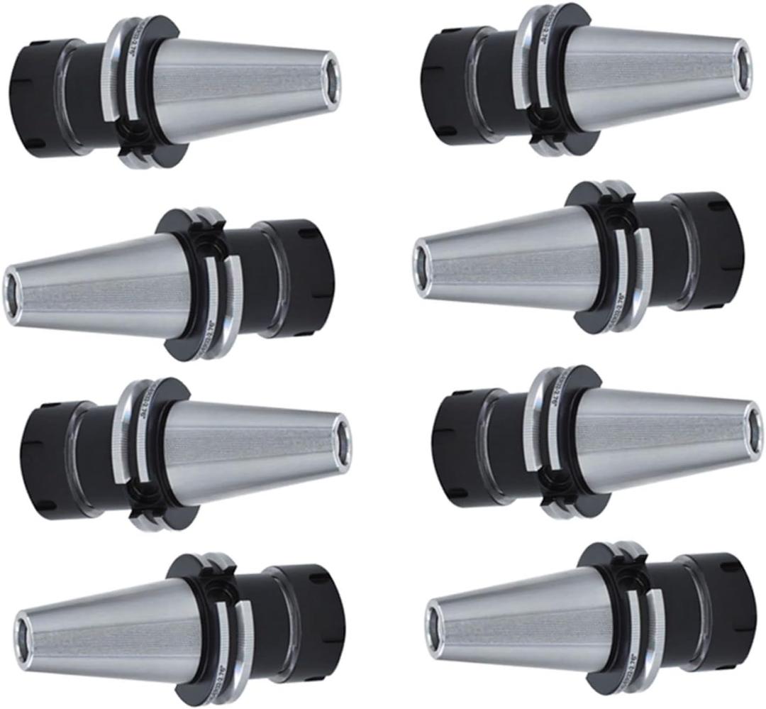 8Pcs CAT40 ER32 Collet Chuck, 2.76 Inch Gage Length Milling Tools Collet Chuck, 5/8 Inch-11 Screw Thread Chucks Tool Holder