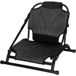 Aluminum Frame Kayak Seat with Backrest, Aluminum Alloy Folding Kayak Seat, Adjustable Backrest Support, Suitable for Fishing, Kayaking, Inflatable Kayaking, Paddle Boarding