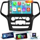 [2G+64G] Car Radio for Jeep Grand Cherokee 2014-2020, Android 13 Touch Screen Stereo, Carplay/Android Auto/EQ Audio/SWC/Bluetooth +AHD Backup Camera