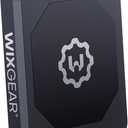 WixGear Rectangle Flat Stick On Dashboard Magnetic Car Mount Holder for Cell Phones and Mini Tablets with Fast Swift-Snap Technology - Extra Slim Black