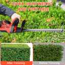 ALSO GO 22 Inch Cordless Hedge Trimmer with 2 x 3.0Ah Batteries