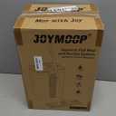 JOYMOOP Hands-Free Self-Cleaning Microfiber Mop and Bucket with Wringer Set for Home, Mops for Floor Cleaning and Wall Cleaner, Hardwood, Tile, Laminate, Vinyl Floors, Smooth Walls, and Glass Windows (50" Mop + 1 Pad, White [Bucket #2124])