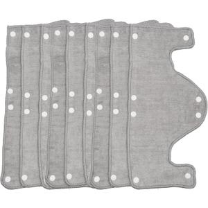 Big Light Gray Hard Hat Sweatband,Reusable Washable Terry Cotton Hard Hat Liner snap on, 9 pcs per Pack