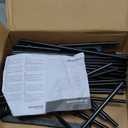 SONGMICS Shoe Rack, 3-Tier Shoe Organizer, Metal Storage Shelf, Upright or Upside Down, for 20-24 Pairs, Stackable, for Entryway, 11.8 x 46.1 x 21.7 Inches, Black ULSA033B01 (3 Tiers (46.1"W), Black)