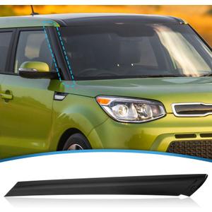 Compatible with 2014-2018 Kia Soul Molding Pair Windshield Pillar Trim Exterior,86180-B2000 (Passenger Side)