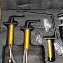 Bathroom Faucets for Sink 3 Hole - 8 Inch Waterfall Bathroom Sink Faucets with Metal Pop-up Drain and Supply Lines, Modern Widespread Elegant Faucet, P3009B (Matte Black)