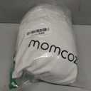 Momcozy Baby Wrap Carrier Skin-Friendly Fabric, Easy to Wear Baby Carrier Sling T-Shirt Design, Hands Free Baby Carriers Newborn to Toddler 8-35lbs, Adjustable Buckle Suit for Waist Waist 47-57, Grey, Size Plus