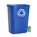 Rubbermaid® Office Recycling Container - 10 Gallon, Blue