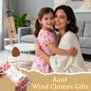 Aunt Gifts Wind Chime - Aunt Birthday Christmas Mother's Day Thanskgiving Gifts for from Niece Nephew, Auntie Wind Chimes for Outside Garden Patio Porch Decor