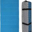 REDCAMP Foldable Foam Camping Pads for Sleeping, Waterproof Closed Cell Foam Camping Sleeping Pad - Ultra-Lightweight for Hiking & Backpacking, R-2.1 Insulated, Royal Blue/Grey/Green/Brown/Khaki