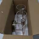 Bathroom Light Fixtures 2023 Upgrade, 3-Light Brushed Gold Vanity Light, Gold Bathroom Lights Over Mirror with Clear Glass Shade, Wall Sconces for Mirror Bedroom Living Room Hallway