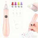 Electric Diamond Painting Pen Wireless Vacuum Diamond Art Pen Kits Improves Efficiency of Diamond Art Creation 3 Adjustable Suction Mode DIY Diamond Art Accessories Pen for Beginners(Pink)