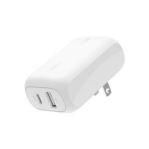 Belkin Dual Port Charger Block 42W, USB-C + USB-A Charger - Super Fast Charging - Samsung Galaxy S25, Apple iPhone 16, 15, 14, 13, Pro, Plus, iPad, MacBook, Pixel, Nintendo Switch 2 & More - White