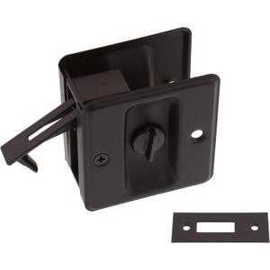 idh by St. Simons 25411-10B Premium Quality Solid Brass Pocket Privacy Door Pull, Oil-Rubbed Bronze