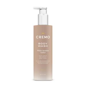 Cremo White Jasmine Amber Skin Moisturizing Body Wash for Women, Notes of White Jasmine, Red Currant, and Sweet Amber, 16 Fl Oz