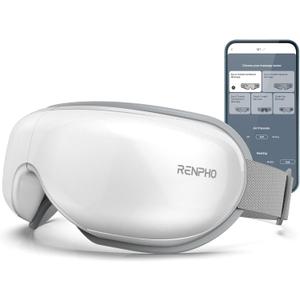 RENPHO Eyeris Smart Eye Massager with App Control, FSA Eligible HSA, Eye Mask with Heat & Wireless Music for Dry Eyes & Head Tension, Perfect Relaxing Birthday Gifts for Women and Men