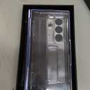 for Samsung Galaxy Z Fold 6 Clear Case with Flat Hinge Protection, Fold6 Kickstand Case with Screen Protector Scratch-Resistant All-Inclusive Transparent Protective Cover for Z Fold 6 Blue