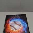 Baseball Card Binder, Card Binder 900 Pockets, Sports Card Albums Fits 900 Cards with 50 Removable Sleeves, Zipper Collectible Card Holder Organizer for Trading Cards, Baseball Gifts for Boys
