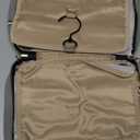 BAGSMART Toiletry Bag Travel Bag with Hanging Hook, Water-resistant Makeup Cosmetic Bag Travel Organizer for Accessories, Shampoo, Full Sized Container, Toiletries (Medium-Grey)