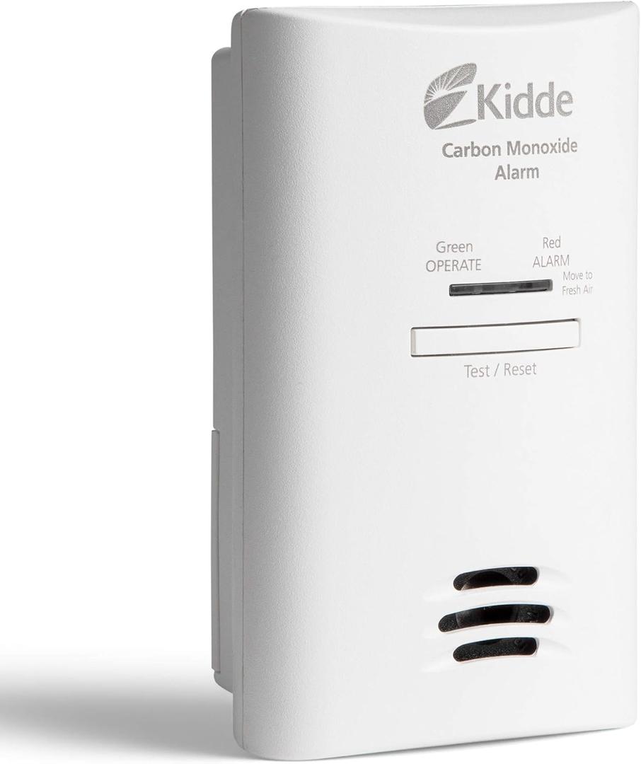 Kidde Carbon Monoxide Detector, Plug-in Carbon Monoxide Detector with AA Battery Backup, 85 dB Alarm, LED Status Light Indicators, 3rd Edition (1 Pack)