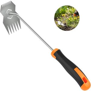 Garden Weed Tool,2026 Portable Weeding Tool,Stainless Steel Hand Weeder Tool,Adopt Anti slip Rubber handle,conforms to ergonomic curves,Suitable For Vegetable Cultivation And Horticulture on Farms