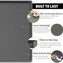 TigeJoy Waterproof Under Sink Mat 19" x 22", Shelf Liner Protector in Kitchen and Bathroom, Silicone Cabinet Liners for Organizers and Storage, Fit as Drawer Mats or Drip Tray