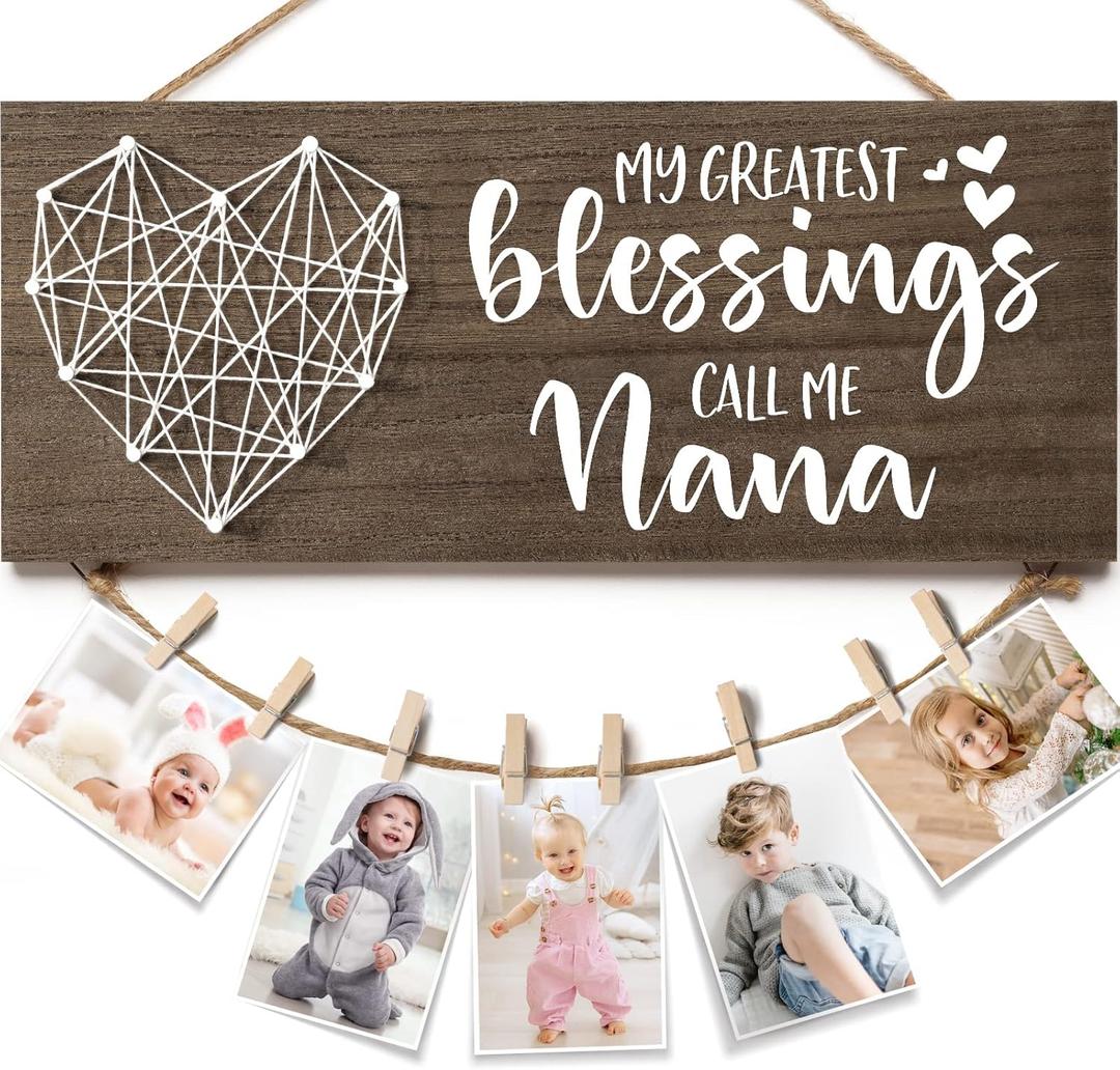 Grandma Gifts, Christmas Gifts for Grandma Picture Frame, Birthday Grandmother Gift from Grandchildren Grandkids Photo Holder, Best Gigi Nana Gift for Thanksgiving Christmas Mothers Day Grandparents