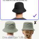 Zylioo XXL XL L Bucket Hat for Big Heads,Faux Linen Summer Cool Sun Hats,Giant Lightweight Travel Hats with Chin Strap (Beige)