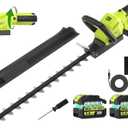 20V 22-Inch Hedge Trimmer Cordless with 2x5.0Ah Battery & Charger