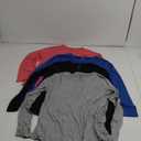 Real Essentials 4 Pack: Women's Cotton Classic-Fit Long-Sleeve Crewneck T-Shirt XL