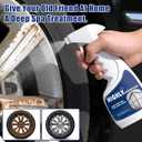 2 Pcs Rust Remover Spray for Metal, Powerful Rust Removal Heavy Duty Metal Cleaner, Multipurpose Highly Concentrated Rust Remover for Steel & Iron, Stainless Steel, Automotive Parts, Fast Acting
