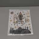 Ramadan Mubarak Window Clings Eid Mubarak Window Stickers Party Supplies Decorations Muslim Happiness Ramadan Eid Al-fitr Window Decor Ramadan Kareem Cut-Out Decals for Window (Black and Gold)