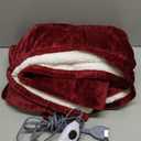 Heated Blanket Throw, 72 x 84 Soft Fleece Electric Blanket, 6 Heat Levels & 1-10 Hours Timer Auto Off, Fast Heating Blanket for Home Office Use, ETL Certified, Machine Washable (Red)