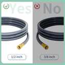 Upgraded 12 Feet 1/2 Inch Rv Quick Connect Natural Gas Hose Gas Line for Outdoor Grill with Quick Connect Fittings for Bbq Pizza Oven, Patio Heater and More NG Appliance - CSA