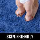 TWINNIS Super Soft Shaggy Rugs Fluffy Carpets 9x12 Feet, Indoor Modern Plush Area Rugs for Living Room Bedroom Kids Room Nursery Home Decor, Upgrade Anti-Skid Fuzzy Rug, Indigo