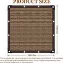 Shade Cloth,80% Sunblock Net with Metal Grommets and Reinforced Edges,Garden Sun Shade Netting,Used in Courtyards,Balconies,Carports,Greenhouse, Plants Growing,Chicken Coop Patios etc.16x16FT, 1616FT