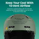 Retrospec Comstock Ski Helmet - Snowboard Helmet for Adults & Youth - Adjustable Fit Snow Helmet with Protective Shell and Breathable Vents for Men, Women, Boys & Girls