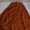 BTFBM 2025 Womens Summer Fall Long Satin Skirt Silk Elegant High Waist Cocktail Party Wedding Flowy A-Line Midi Skirts (Rust Red, Small)